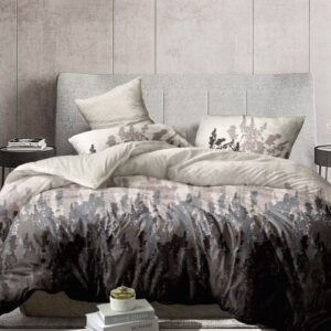 Enchanted Foliage Bed Sheet Set - Without Filling - 6 Pcs - 4 Pillow Covers - 1 Bedsheet - 1 Duvet Cover