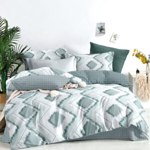 Ocean Breeze Single Bed Sheet Set - Without Filling- 4 Pcs - 2 Pillow Covers - 1 Bedsheet - 1 Duvet Cover