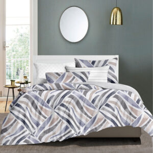 Subtle Serenity Single Bed Sheet Set - Without Filling- 4 Pcs - 2 Pillow Covers - 1 Bedsheet - 1 Duvet Cover