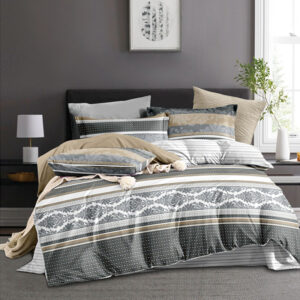 Timeless Elegance Single Bed Sheet Set - Without Filling- 4 Pcs - 2 Pillow Covers - 1 Bedsheet - 1 Duvet Cover