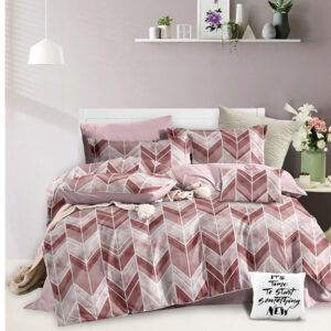 Vivid Stripes Single Bed Sheet Set - Without Filling- 4 Pcs - 2 Pillow Covers - 1 Bedsheet - 1 Duvet Cover